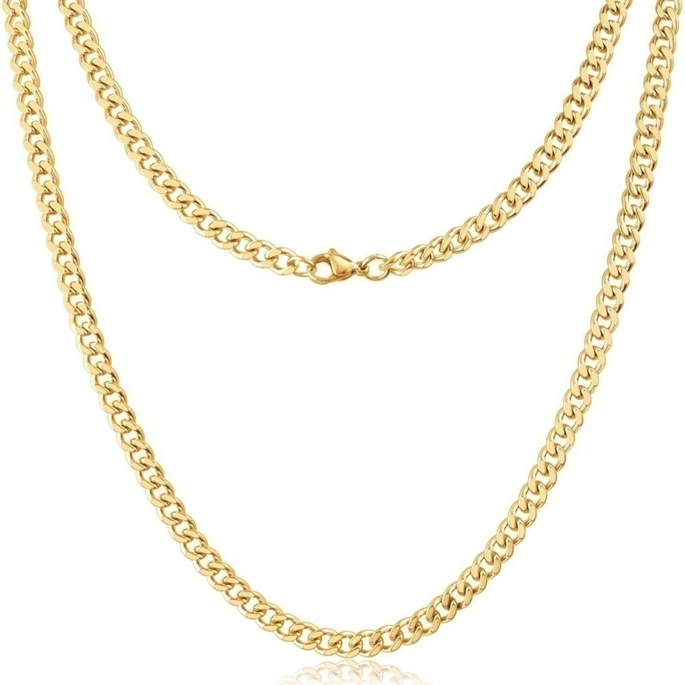 22in chains Cuban necklace PLATED